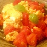 中華風トマトと卵の炒め物